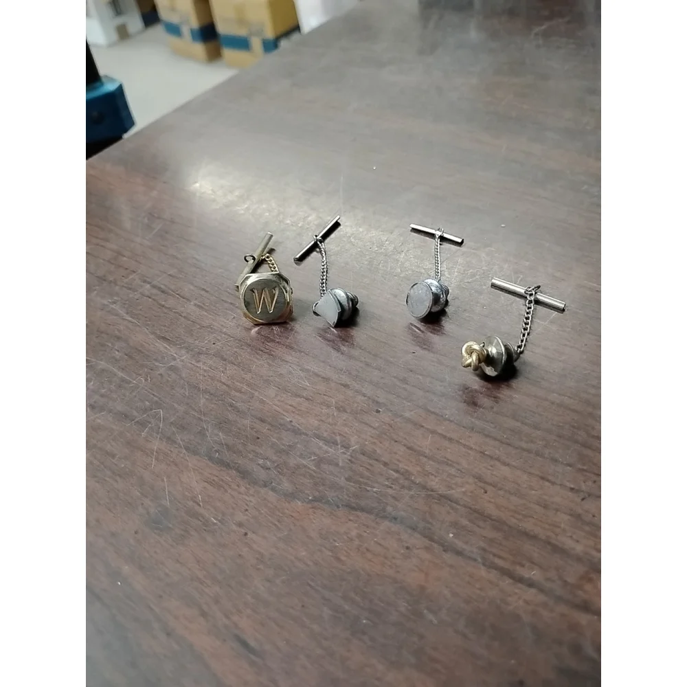 4 lot Vintage Tie Tack Lapel Pin